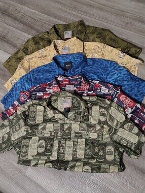 5.11 Tactical Short Sleeve Button Shirt - Multi Color Prints (5) Size Large Mens